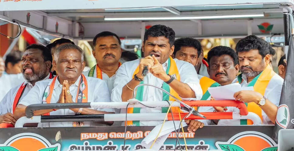 K. Annamalai Confident of NDA Victory in Tamil Nadu Elections