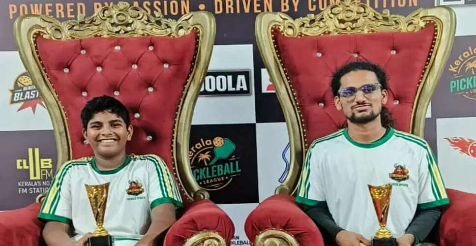 Vincent and Anjai Triumph in Intermediate Men&rsquo;s Doubles at Kerala Open 2026