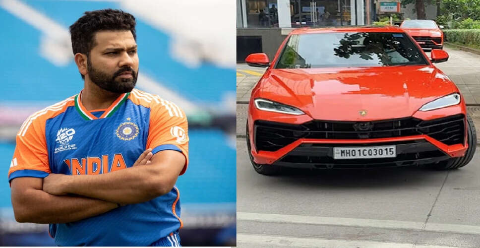Rohit Sharma Expands His Luxury Car Collection with a New Lamborghini