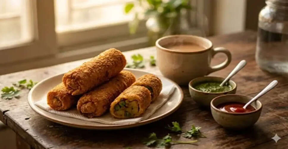 Delicious Crispy Bread Rolls Recipe for Evening Snacks