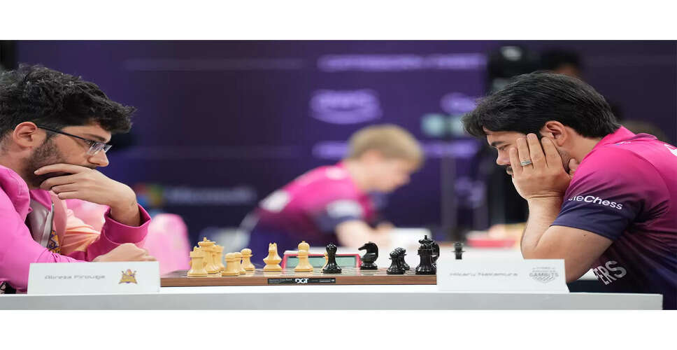 Fyers American Gambits Claim Thrilling Victory Over Triveni Continental Kings in Global Chess League