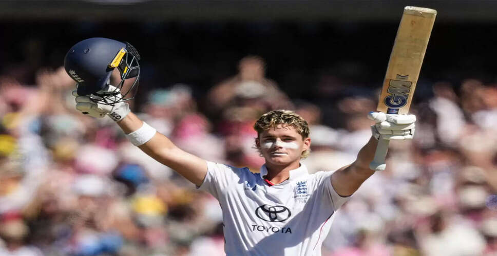 Jacob Bethell Shines with Maiden Test Century Against Australia