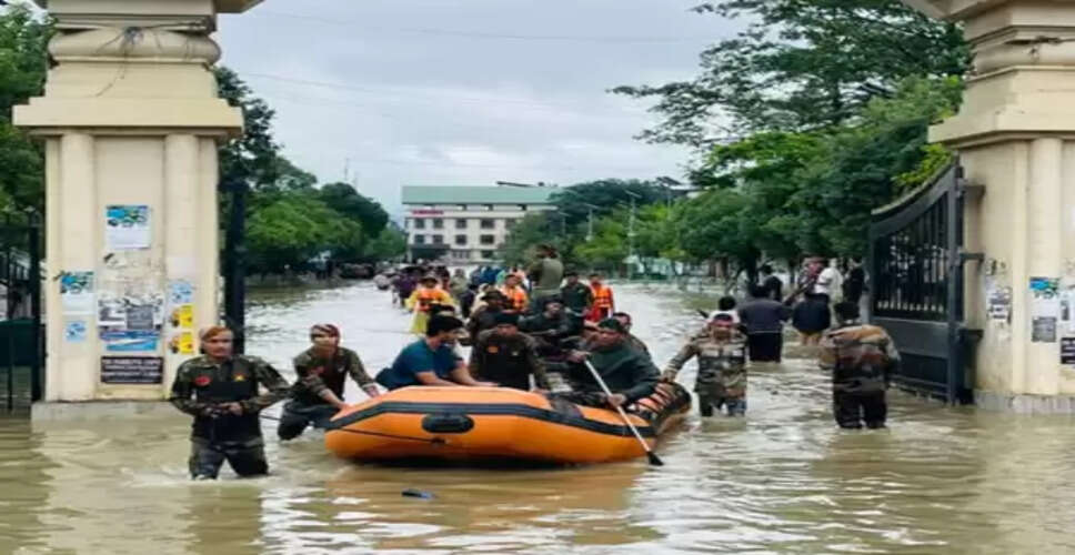 Over 1,300 people rescued in flood-hit Manipur
