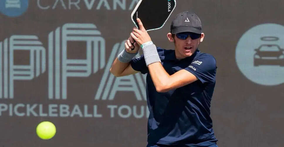 Teenager John Lucian Goins Shines in Pickleball Tournament