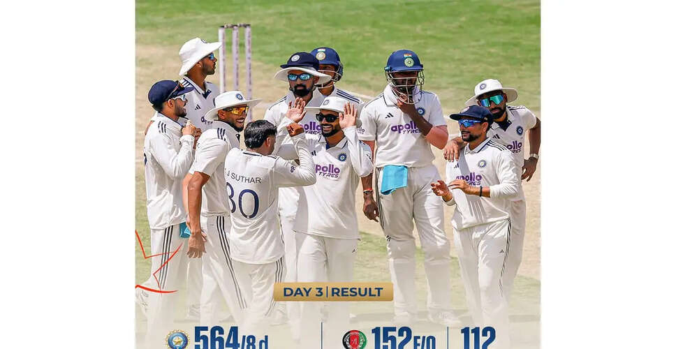 India Secures Historic Test Victory Over Afghanistan with Dominant Performance