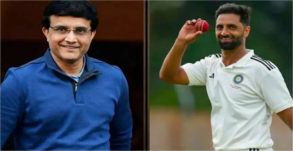 Sourav Ganguly Advocates for Auqib Nabi's Inclusion in Indian Team