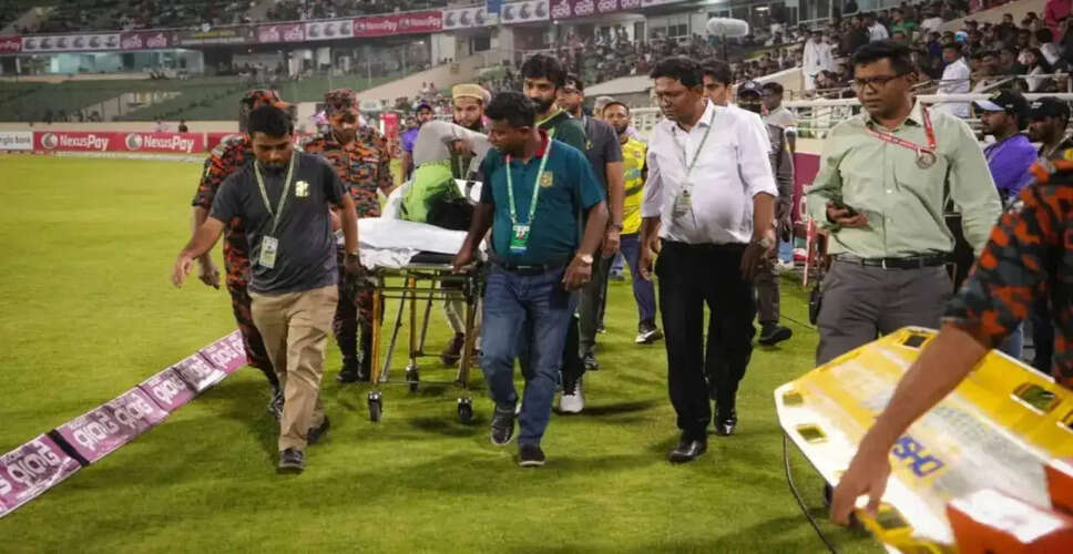 Hussain Talat Injured During ODI Against Bangladesh