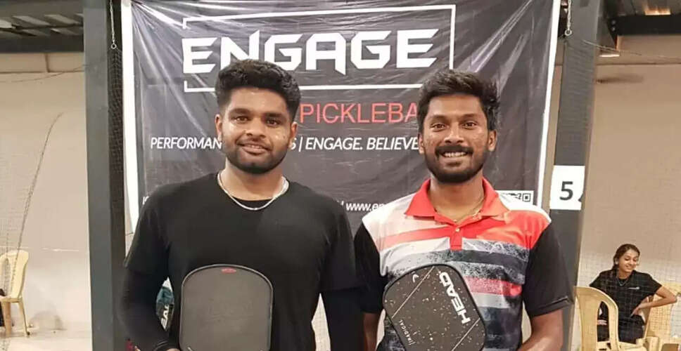 Sanjay and Vimalraj Jayachandran Triumph in Dinked PWR 200 Open Doubles