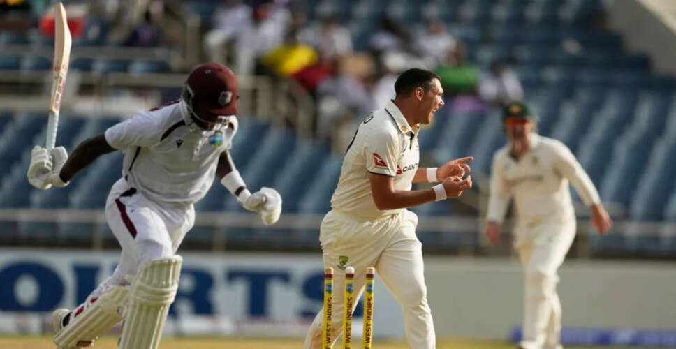 Scott Boland Achieves Historic Hat-Trick in Pink-Ball Test Against West Indies
