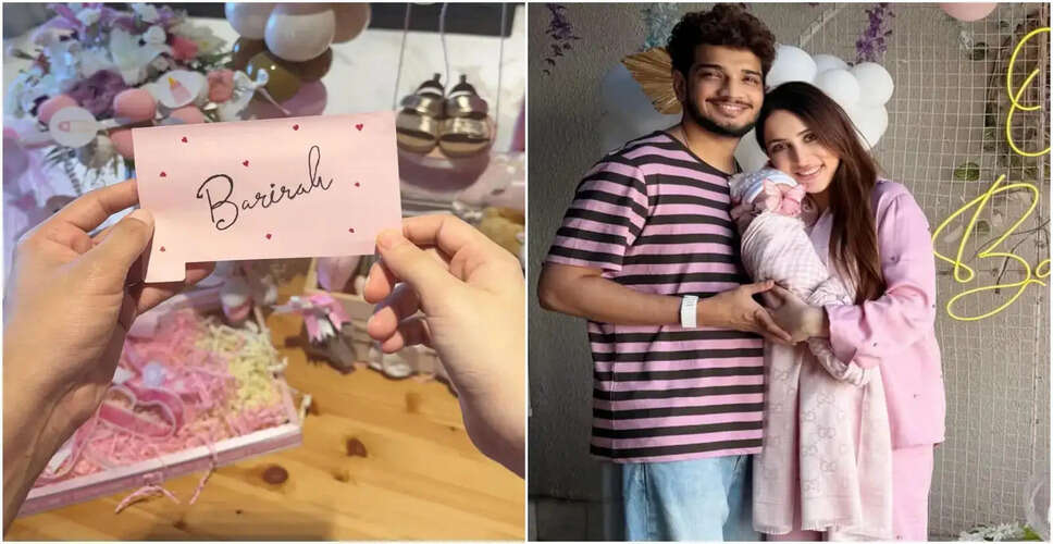 Munawar Faruqui and Mehzabeen Coatwala Welcome Their Baby Girl Barirah