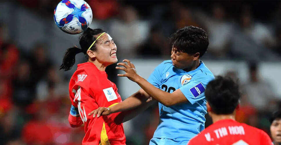 Sanfida Nongrum Scores Historic Goal in AFC Women's Asian Cup Debut