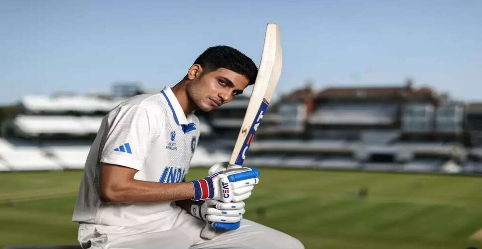 Shubman Gill Takes Charge as India's New Test Captain