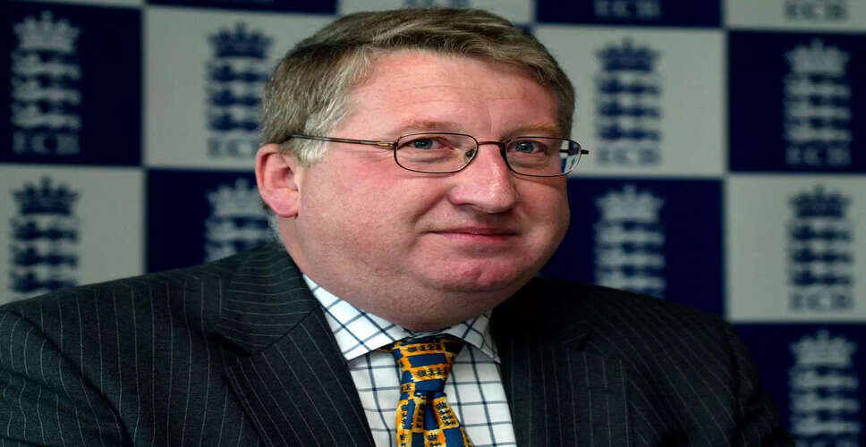 Tributes Pour In for David Collier, Former ECB Chief Executive Who Passed Away at 70