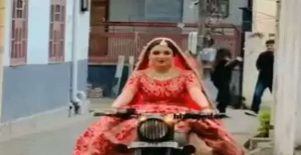 Bride's Hilarious Motorcycle Mishap at Wedding Goes Viral!