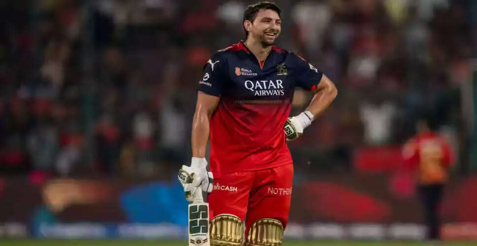 Tim David Faces Backlash After Controversial Gesture in RCB's Thrilling Win