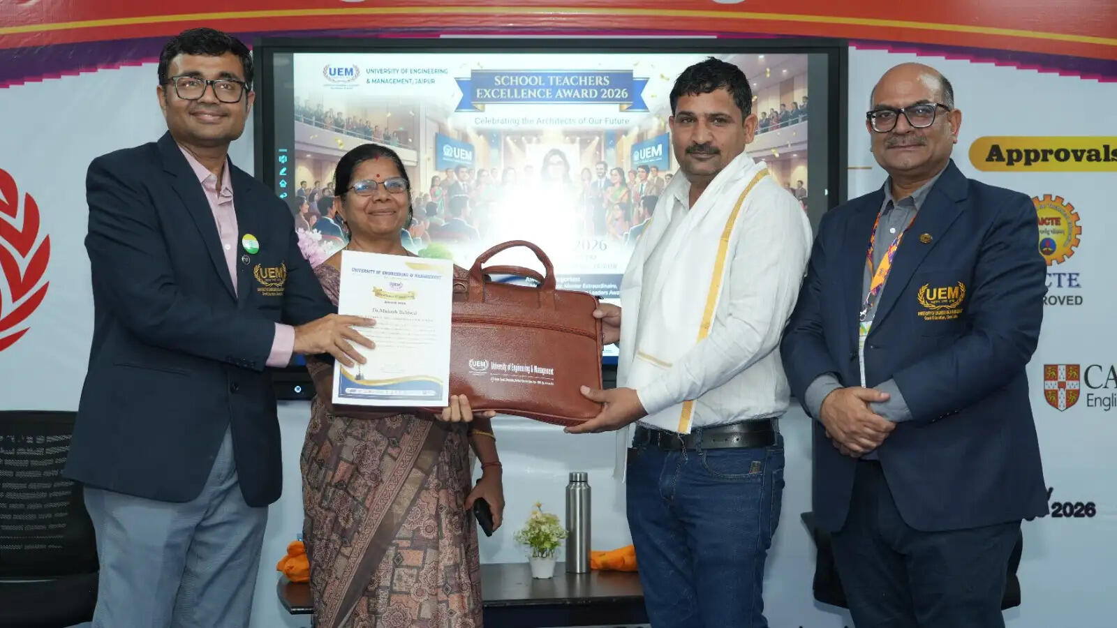 Celebrating Educators: UEM Jaipur Hosts Teacher Recognition Ceremony