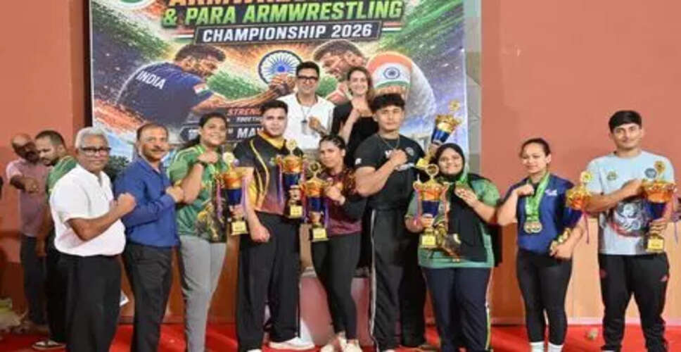 Kerala Dominates at 4th National Armwrestling Championship