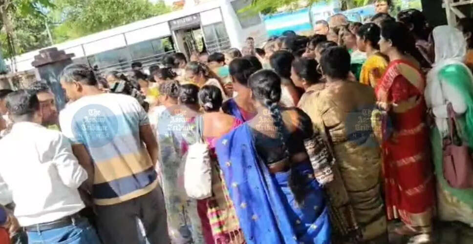 Tensions Rise as Teachers Protest for Job Regularization in Guwahati