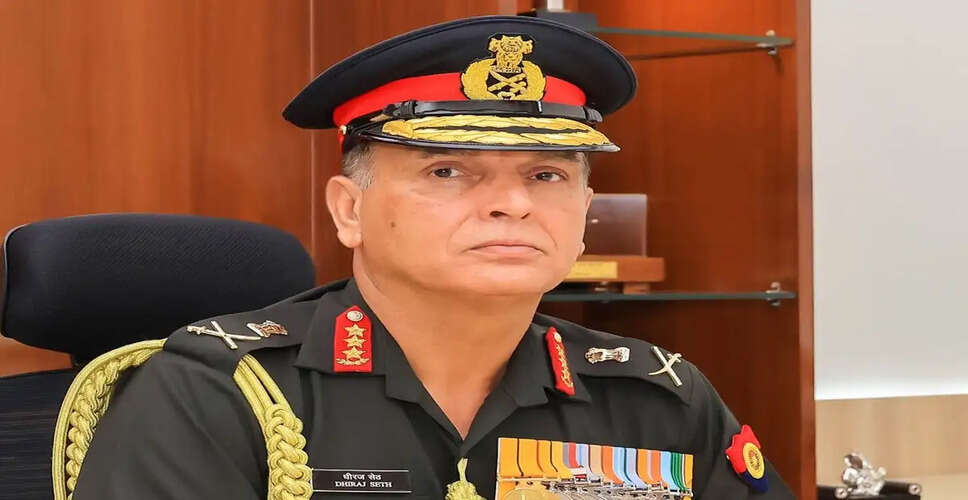 Lieutenant General Dheeraj Seth Appointed as New Army Chief