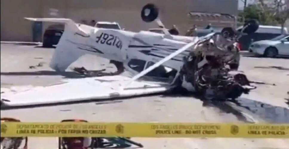 Small Aircraft Crashes in Los Angeles Parking Lot