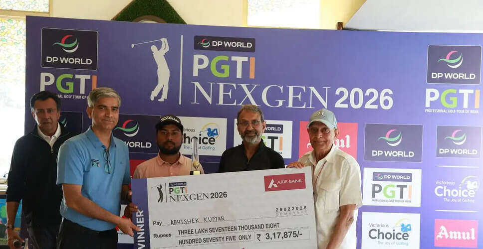 Abhishek Kumar Clinches First Professional Win with Stunning Final Round at PGTI NexGen 2026