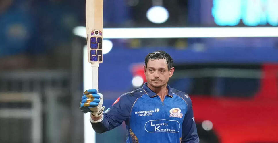 Quinton de Kock Achieves Historic IPL Milestone with Century for Third Team