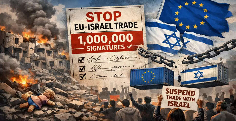 Over 1 Million Europeans Demand Suspension of EU-Israel Trade Agreement