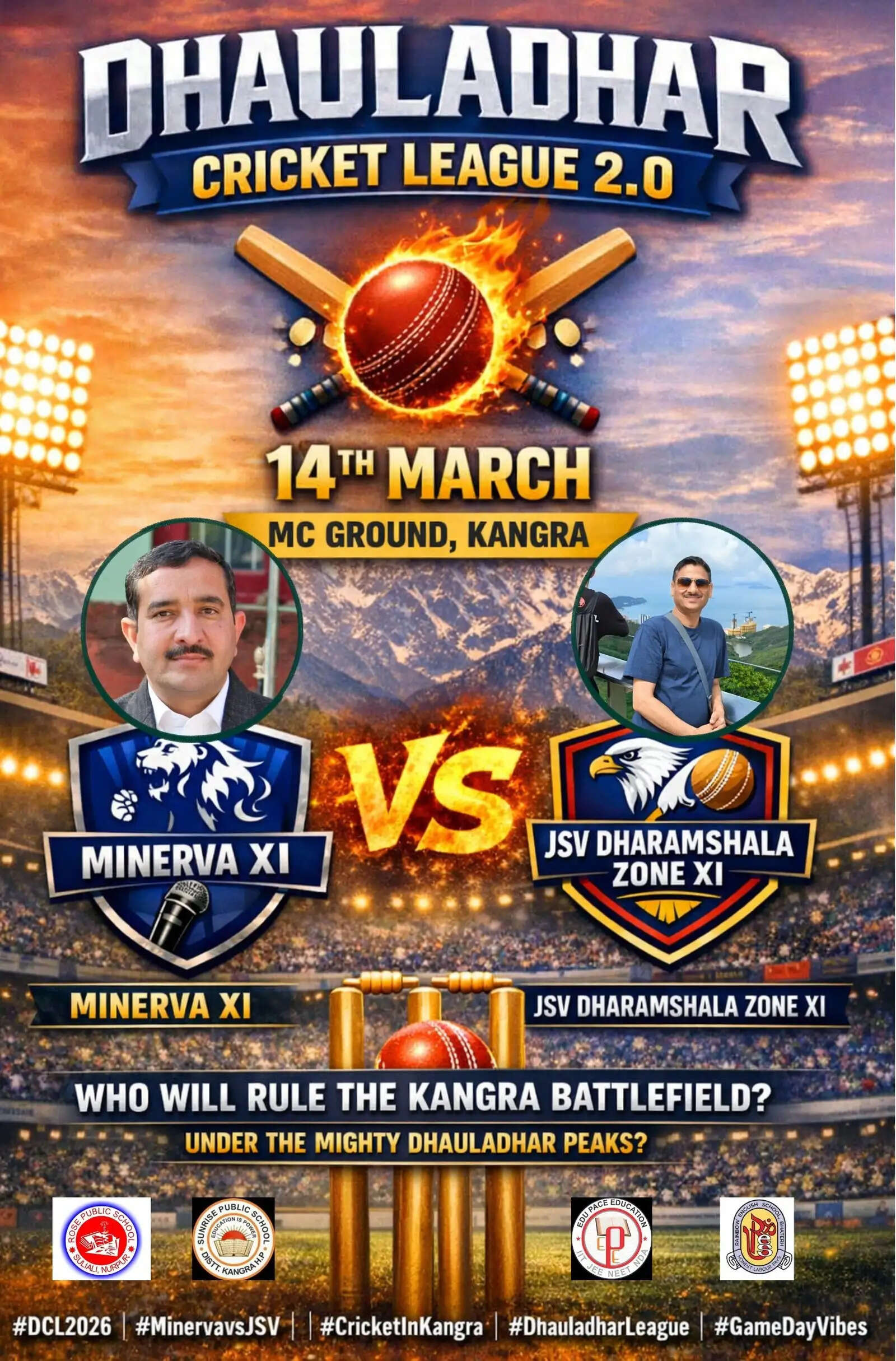 Excitement Builds for Dhauladhar Cricket League 2.0 Triple-Header in Kangra