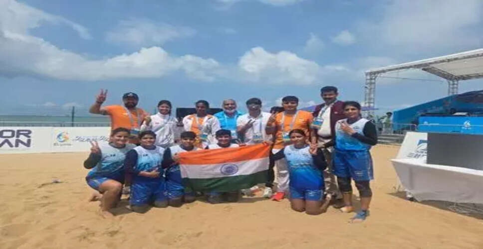 Indian Women's Kabaddi Team Secures Gold at Asian Beach Games