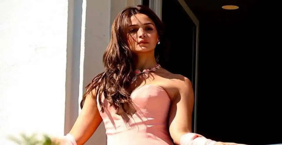 Alia Bhatt Steals the Spotlight at Cannes 2026 in a Stunning Peach Gown