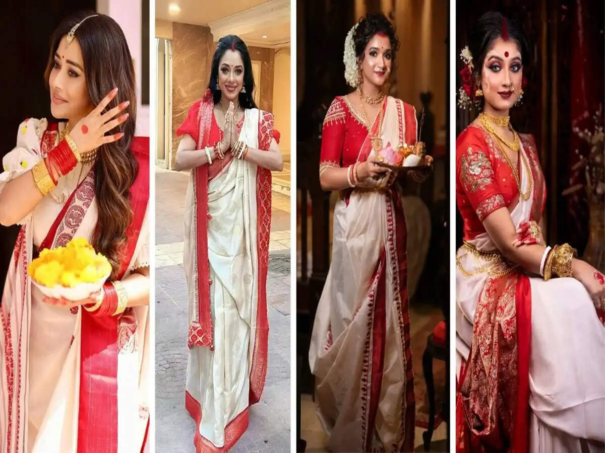 Stylish Saree Ideas for Durga Puja Celebrations