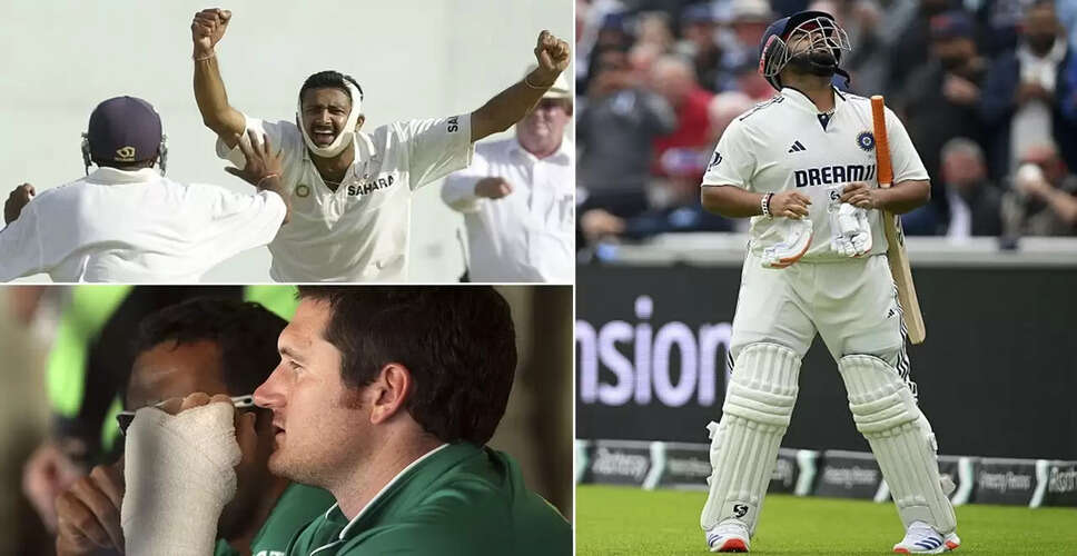 Rishabh Pant's Courageous Comeback Amidst Injury in 4th Test