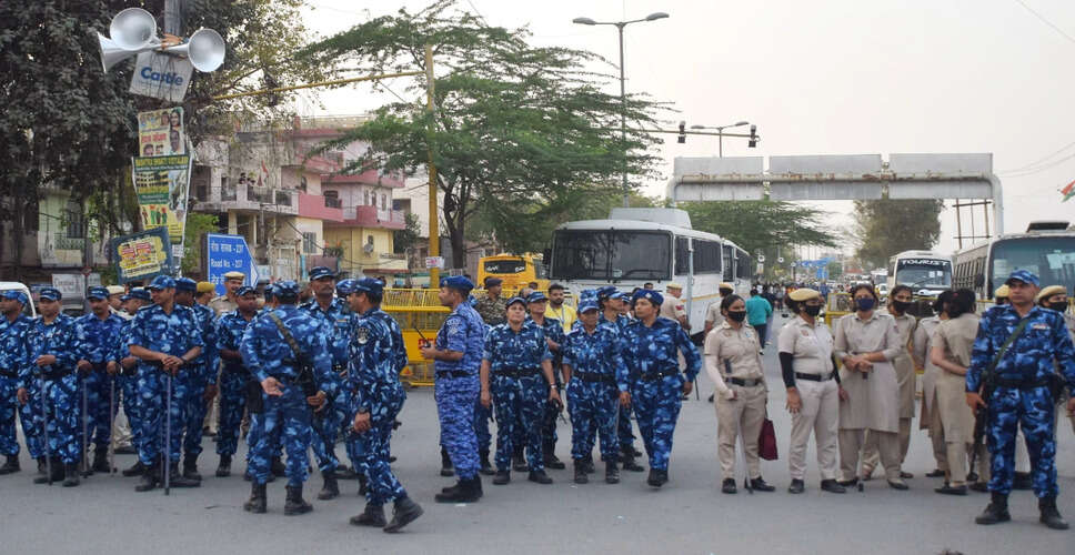 Enhanced Security Measures in Uttam Nagar Ahead of Eid Celebrations