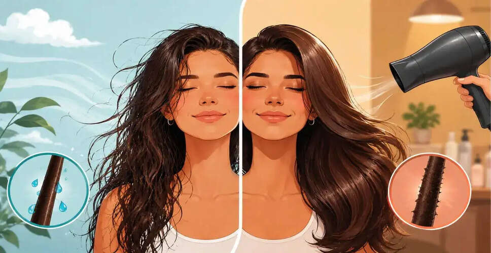 Air-Drying vs. Blow-Drying: Which is Better for Your Hair Health?