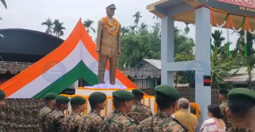 Statue Honoring Martyr Captain Gautam Sarma Unveiled in Biswanath