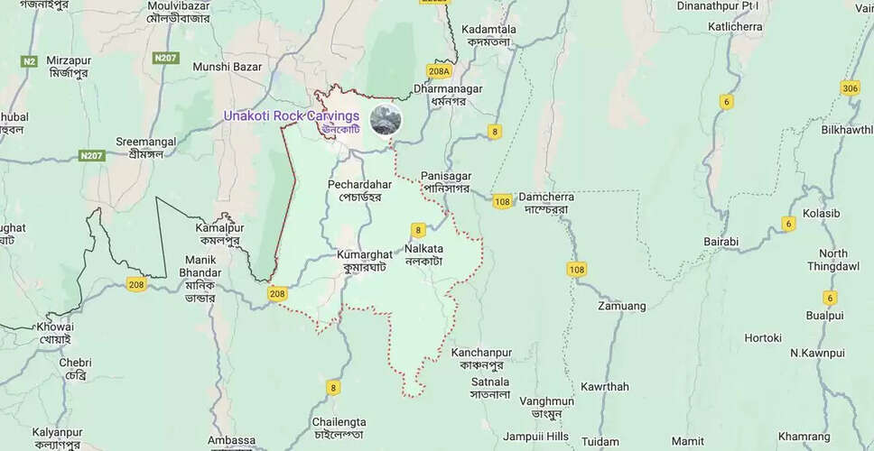 Violence Erupts in Tripura's Unakoti District: Ten Arrested Amid Clashes