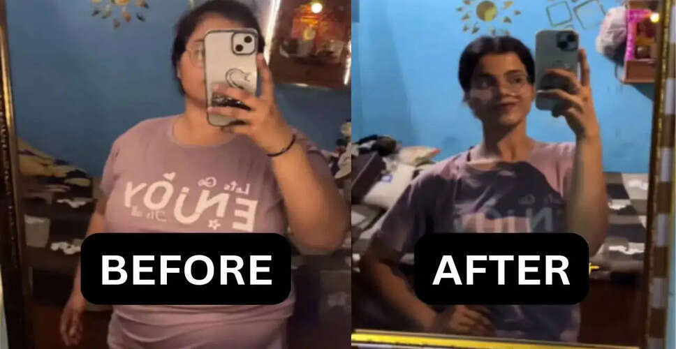 Kajal's Inspiring Weight Loss Journey: From 101 kg to 65 kg in Seven Months