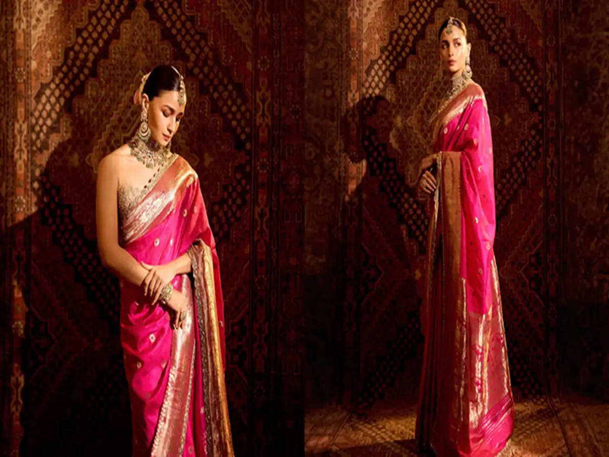 Elegant Saree Styles for Ahoi Ashtami Celebration
