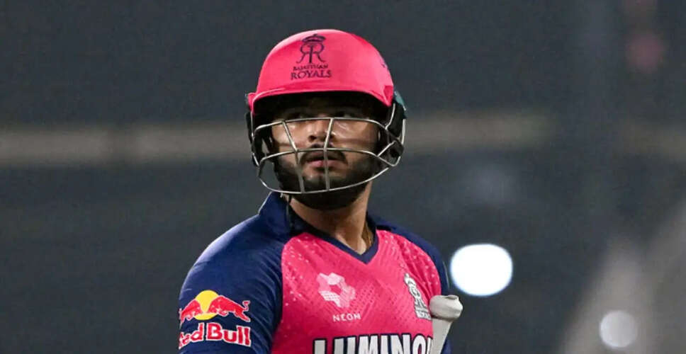Riyan Parag Takes the Helm as Rajasthan Royals Captain for IPL 2026