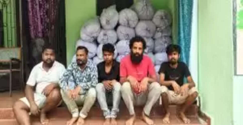 Major Drug Bust: Five Arrested in Sonepur with Over 4 Quintals of Ganja