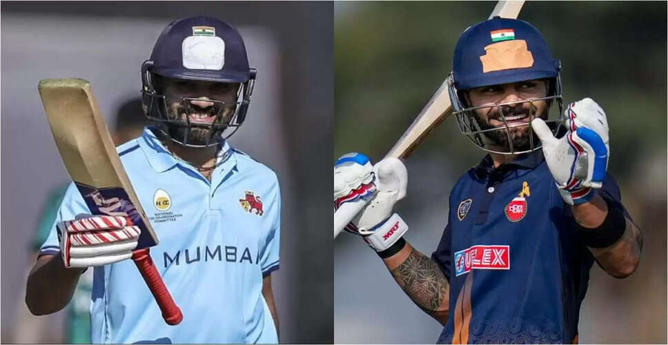 Rohit Sharma and Virat Kohli Shine in Vijay Hazare Trophy Comeback