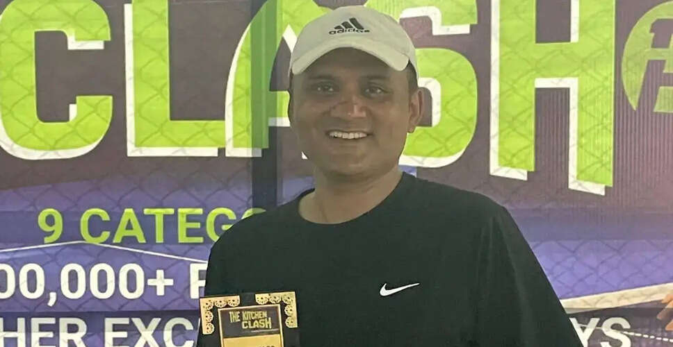 Lokesh Chugh Triumphs in 40+ Men's Singles at The Kitchen Clash