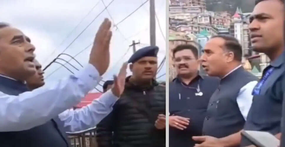Tensions Rise in Shimla as Police Confront Congress Leader Yudhvir Singh Bains