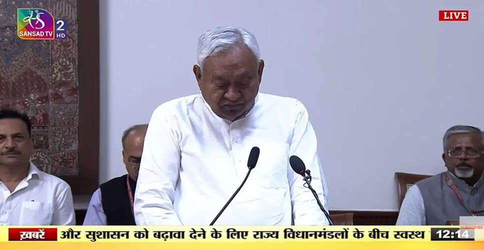 Nitish Kumar Takes Oath as Rajya Sabha Member, Paving the Way for Leadership Change in Bihar