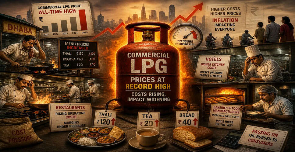 Record Surge in Commercial LPG Prices Hits Indian Businesses Hard