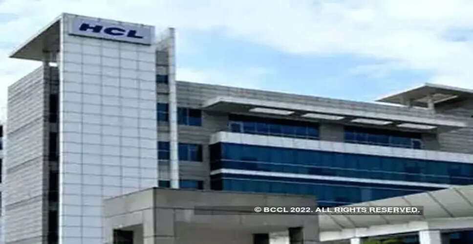 HCL Technologies Invests in Generative AI Startup, Shares Rise