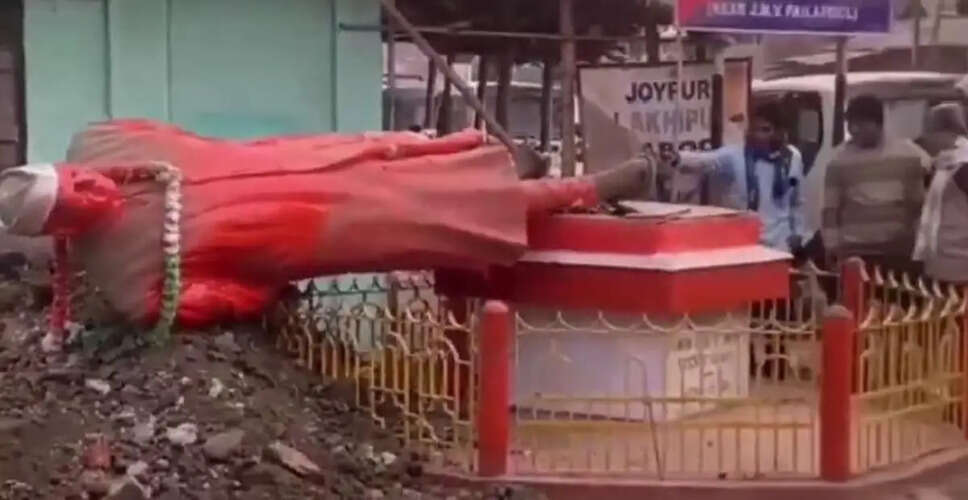 Statue of Jawaharlal Nehru Vandalized in Assam's Cachar District