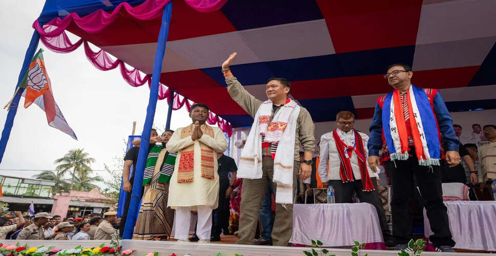 Pema Khandu Campaigns for AGP Candidate in Assam, Highlights Boundary Resolution Efforts