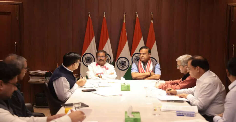 Assam CM Discusses IIM Guwahati Campus Development with Union Minister