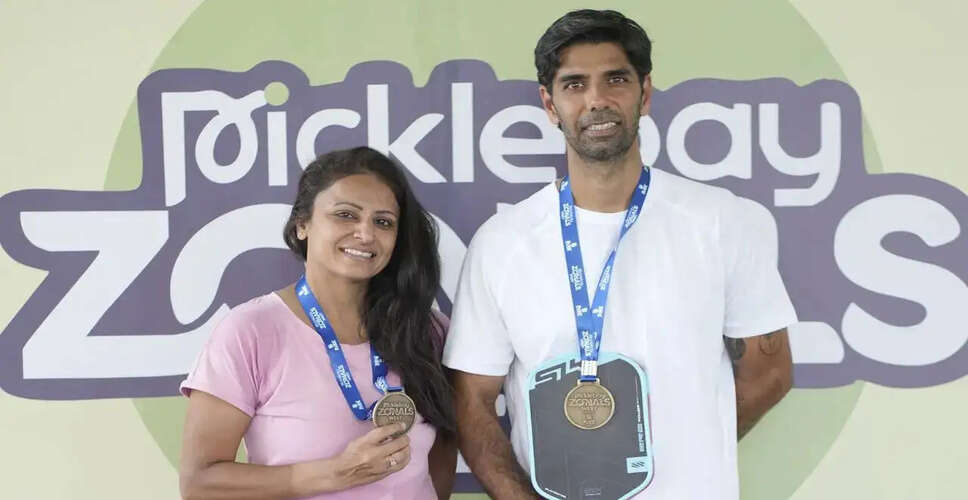 Rohan Gajjar and Isha Lakhani Clinch 35+ Open Mixed Doubles Title at PickleBay Zonals - West